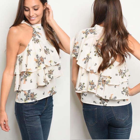 Tops - Floral One Sleeve Top